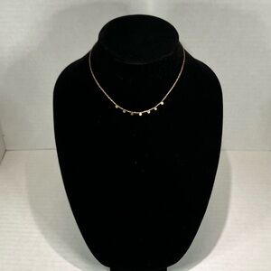 Gold/Bronze Necklace with Circle Charms